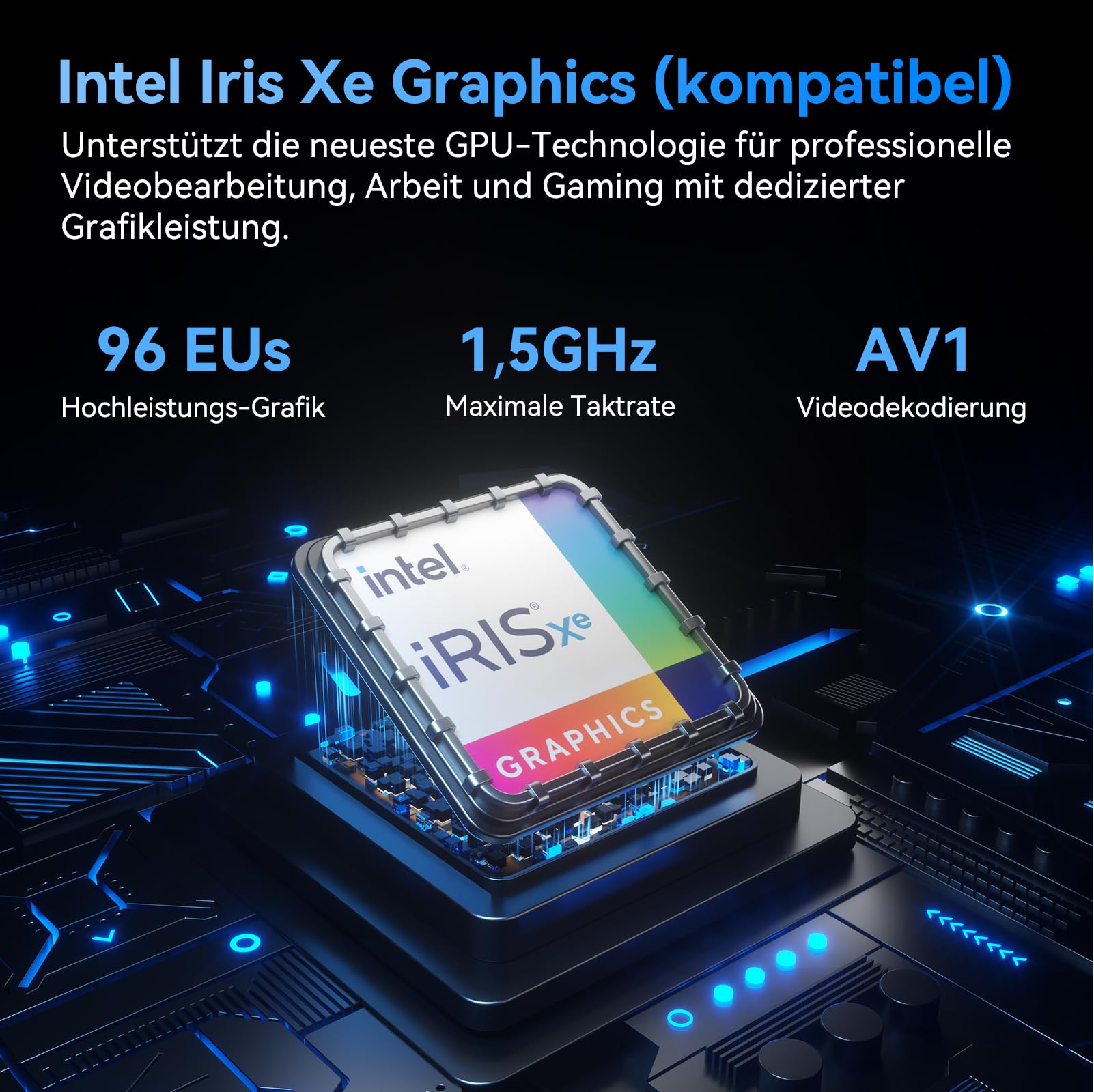 GEEKOM IT13 Mini PC mit Intel i5-13600H[3-Jahren-Garantie], 1 TB SSD &16 GB RAM(max. 4TB + 96GB), Windows 11 Pro, 2X USB 4.0 | 8K 120Hz | SD-Kartensteckplatz, für Business/Büro