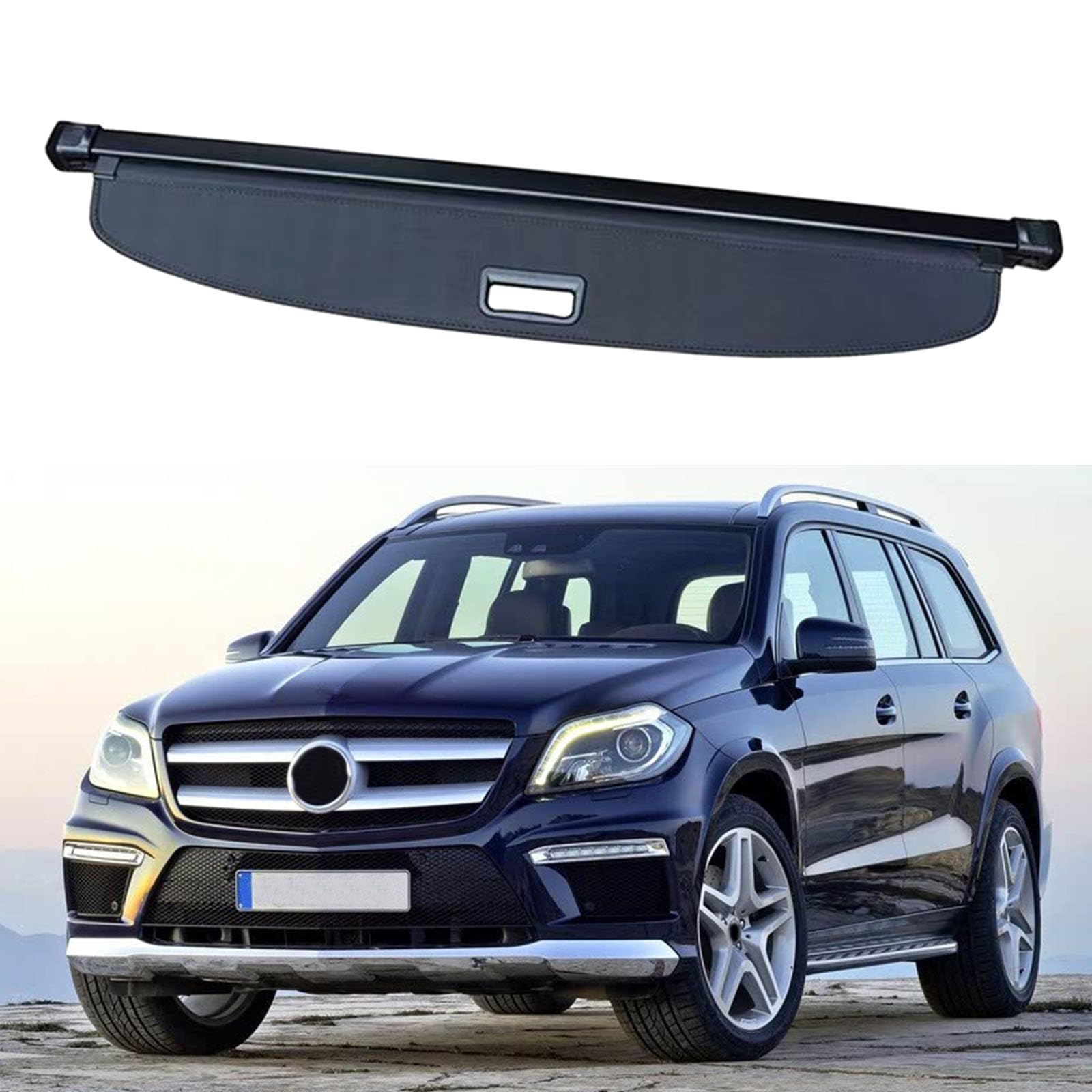 SXLGDW Car Retractable Rear Trunk Parcel Shelf,Compatible with Benz GL-Class 2013-2021,Car parts