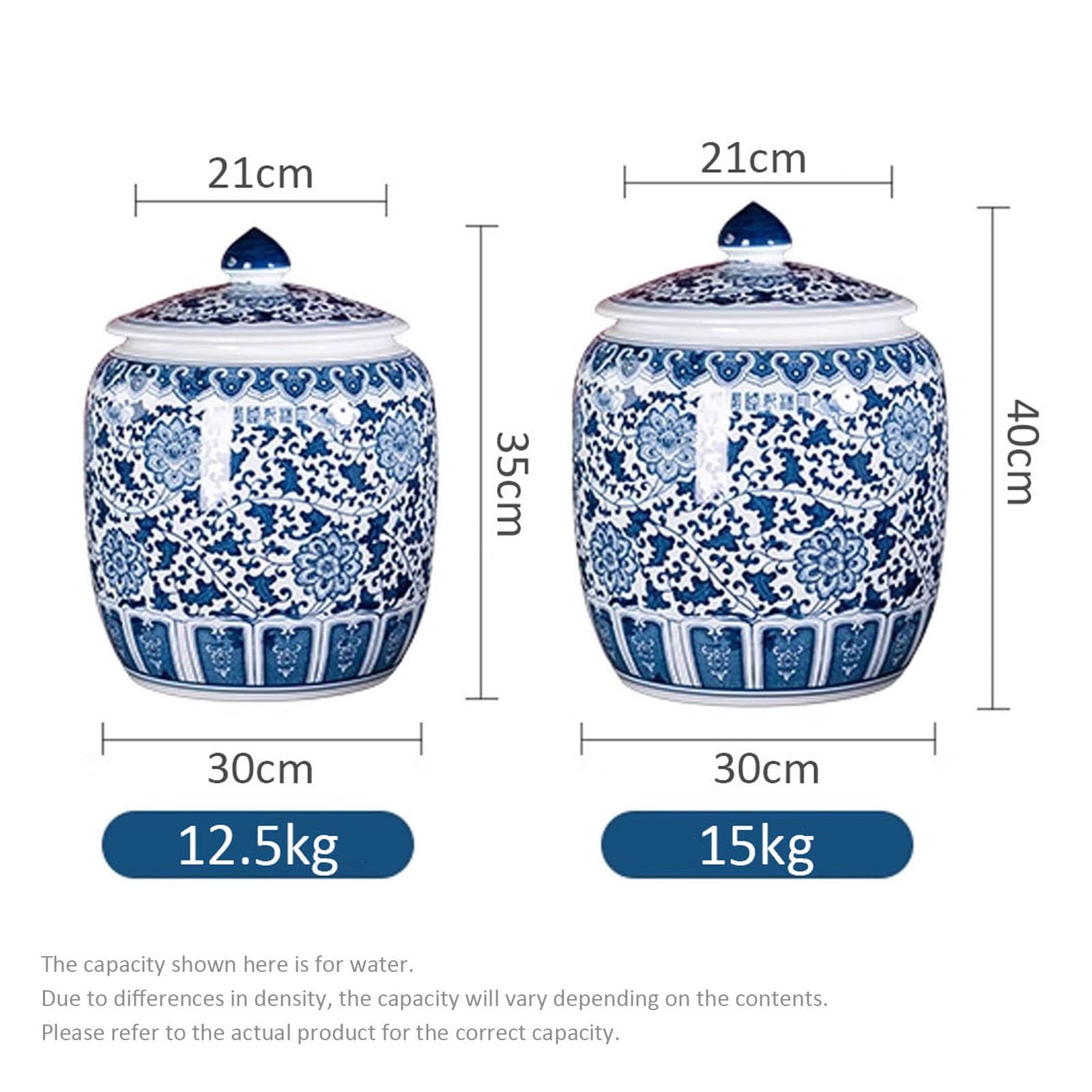 Ceramiczny słoik na ryż, zamknięty pojemnik do przechowywania żywności, płatków śniadaniowych, mąki, płatków owsianych, kawy
