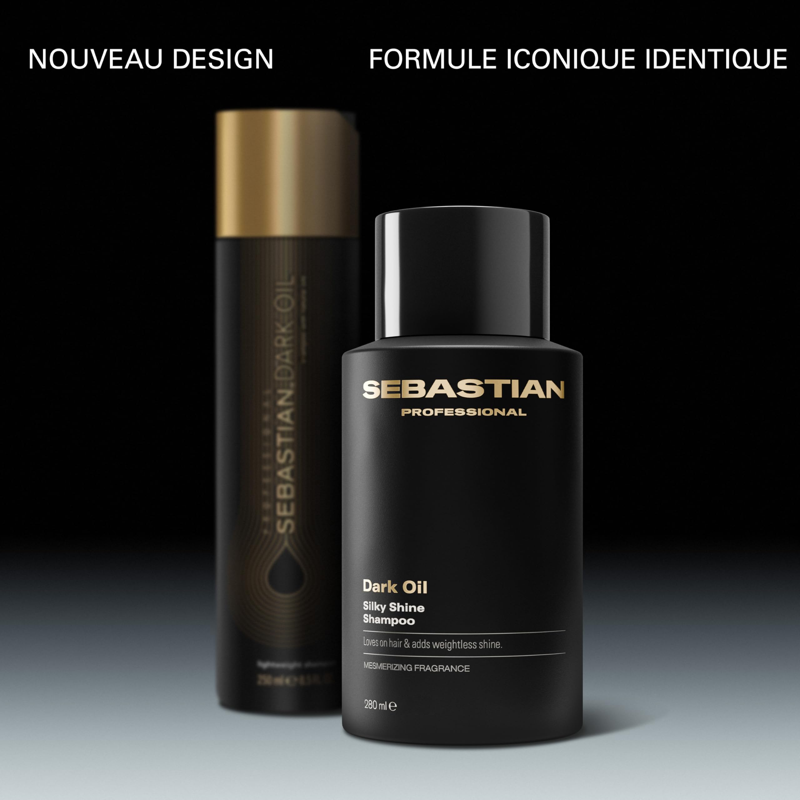 Sebastian Professional Dark Oil – Shampoing brillance et lissage professionnel, nettoie en douceur et sublime les cheveux