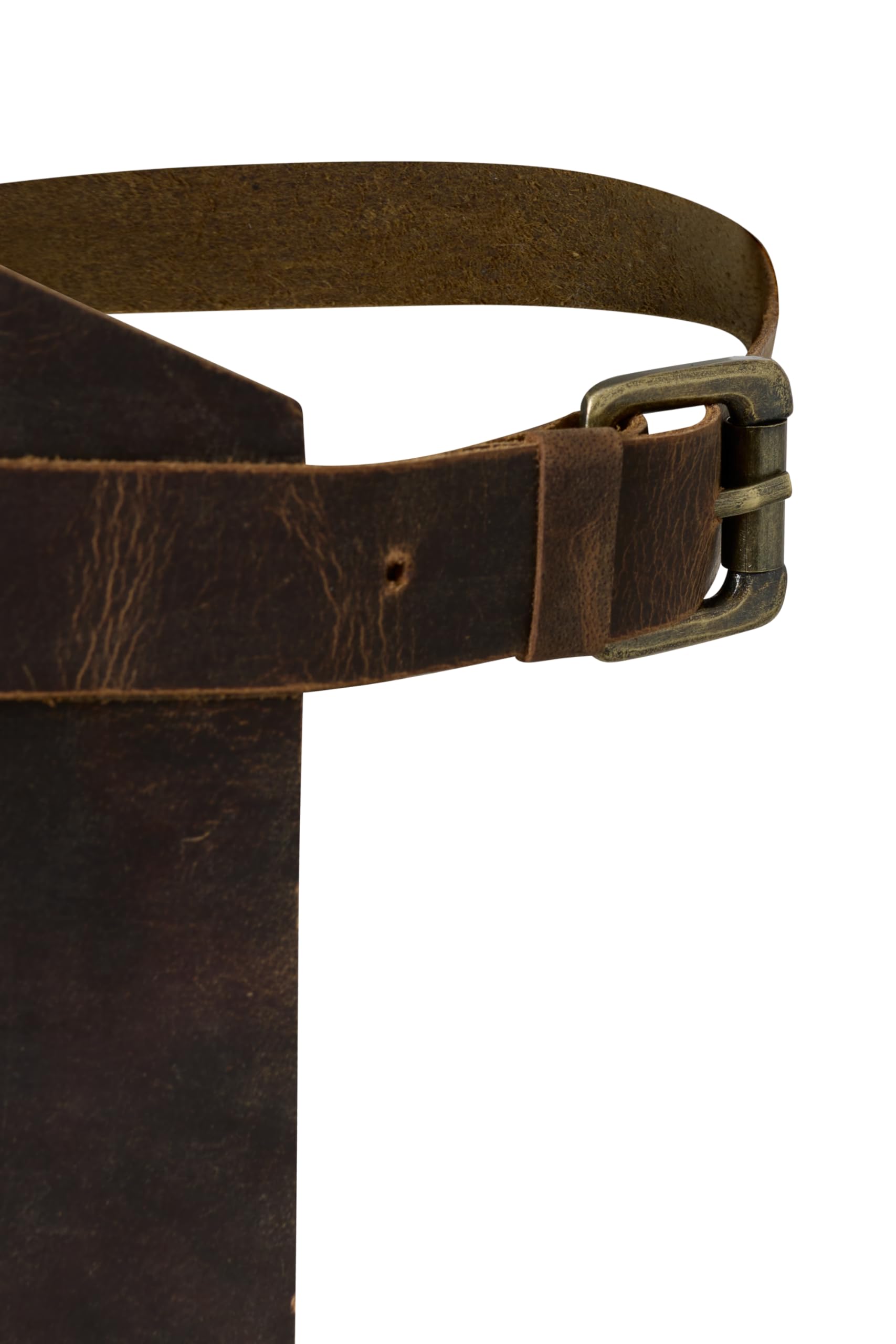 Grembiule da Barbecue Uomo in Pelle Marrone - Grembiule da Barbecue con Tasca per Accessori da Barbecue. Impermeabile e Professionale.