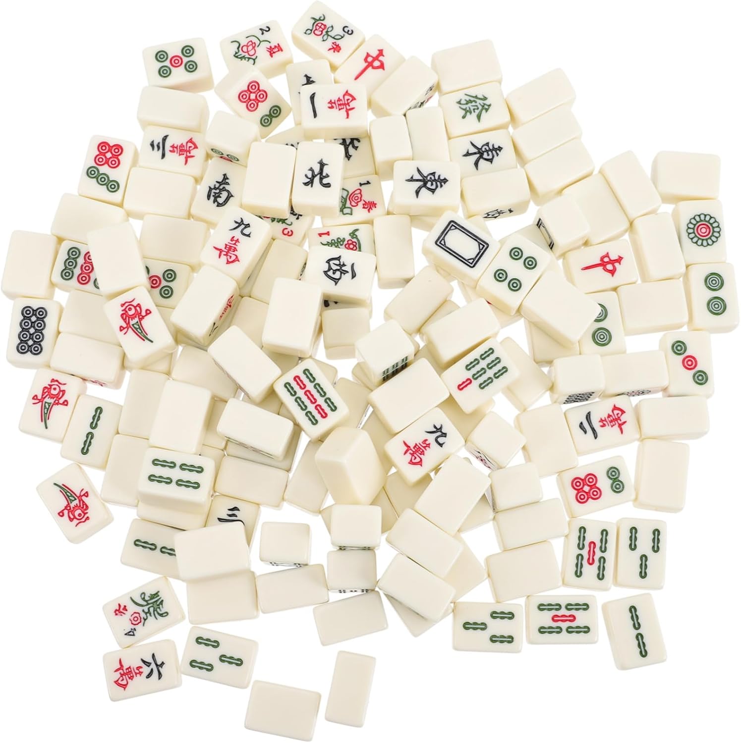 Cute Mini Mahjong Tiles Set Mahjong Game Supplies for Home Parties Travel Chinese Set Mats