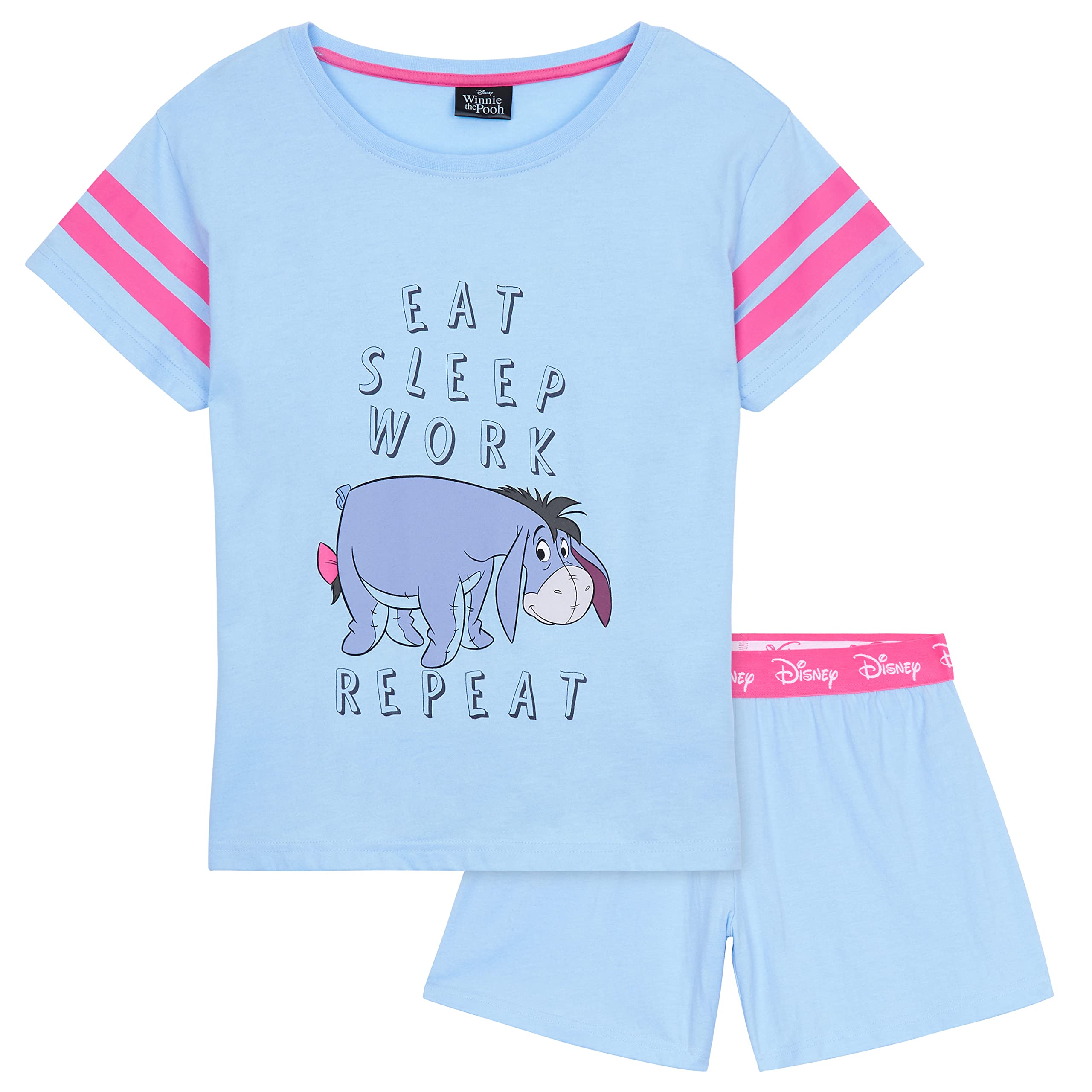 DisneyStitch Pyjamas for Women Teenagers T-Shirt Shorts PJs Sets Eeyore Nightwear S-XL Lounge Wear Stitch Gifts