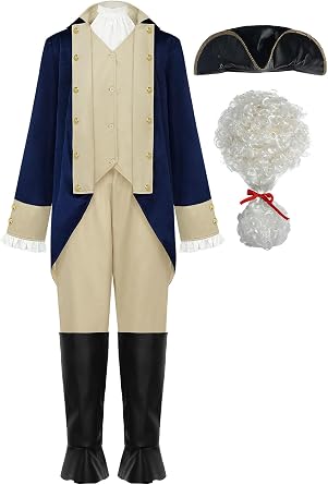 ReliBeauty George Washington Costume Adult