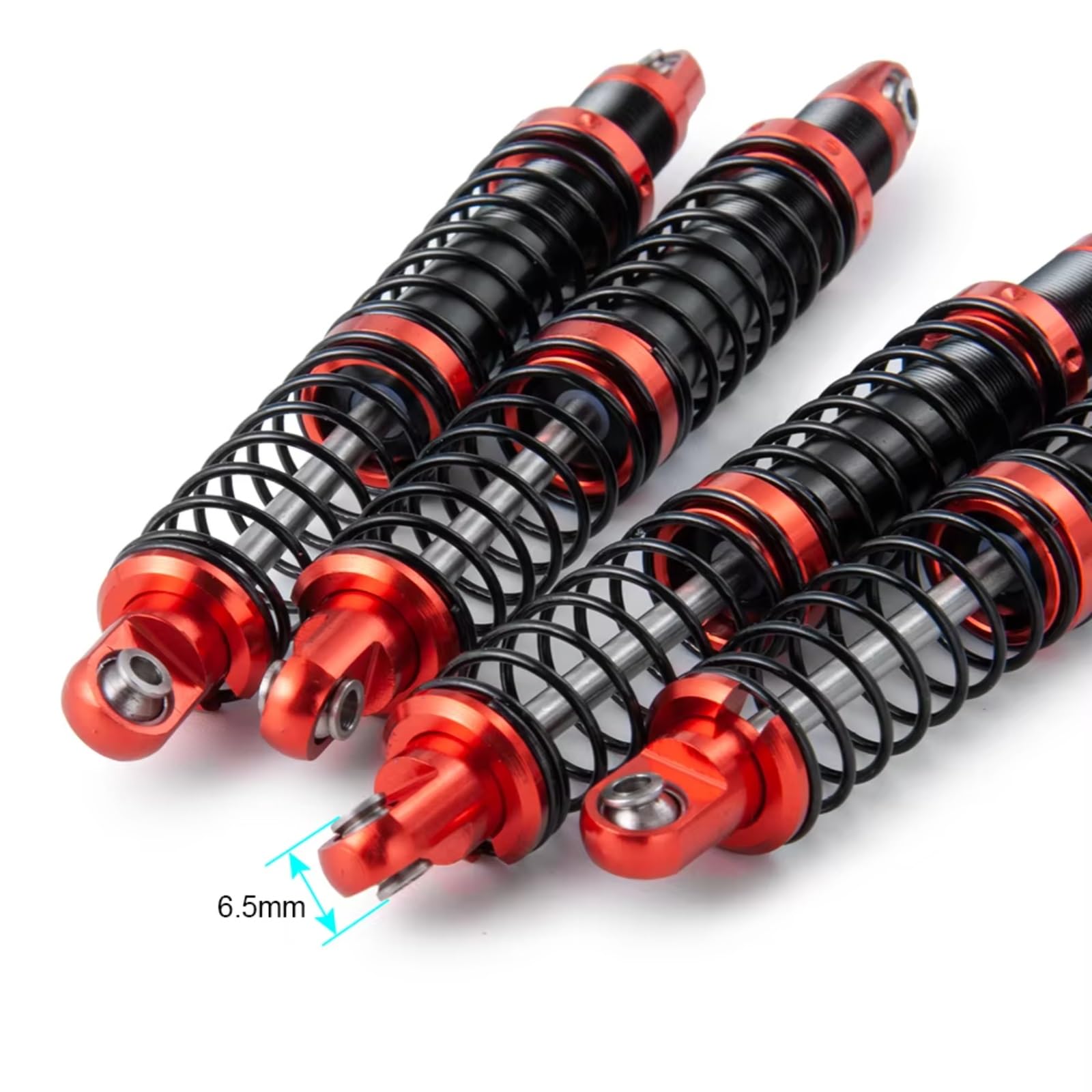 Recambios Rc Para D90 Para SCX10 Para TRX4 1/10 Juego 4 Amortiguadores Resorte Ajustables Con Aceite 75/85/95/105/115/125mm Coches Camiones Y Orugas RC(125mm)