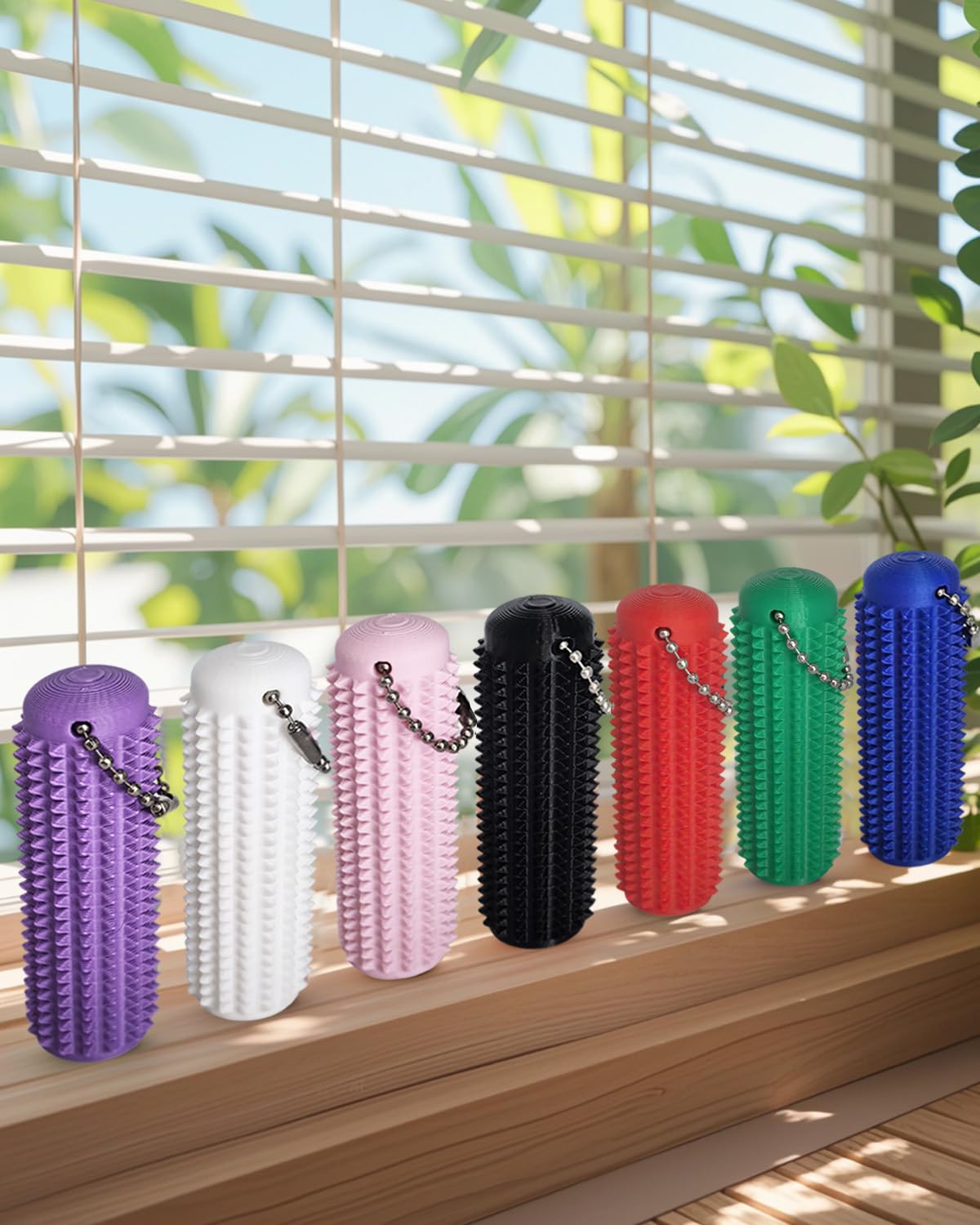 Little Ouchies Pain Fidget Toys for Adults, Spiky Sensory Anxiety Relief Stimming Tools, Pocket Stress Fidget Keychain with Spiky Texture, Pain Stim Fidget for Adults Anxiety Management (2-Pack)