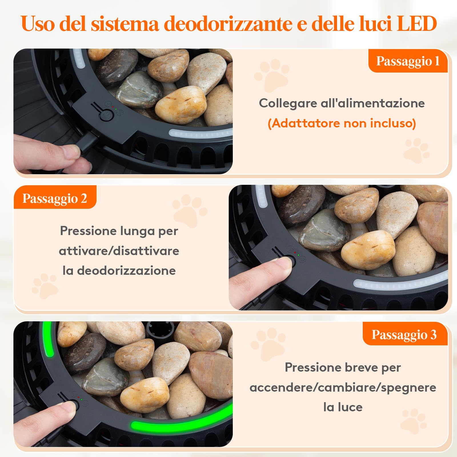 Lifewit Lettiera Gatto con Deodorante e Sensore a Infrarossi, Toilette per Gatti per Soggiorno, Camera da Letto e Angoli, Lettiera a Forma di Vaso con Pianta Finta e Paletta, 48 x 121 cm, Nera