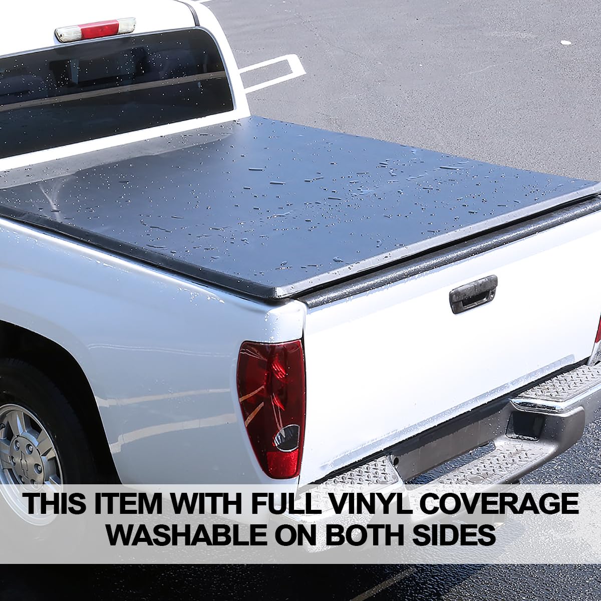 Spec-D Tuning Tri-Fold Tonneau Cover Compatible with 2014-2018 Chevy Silverado GMC Sierra 1500 2500 6.5' Bed