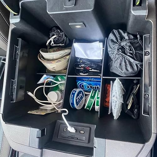 Miniatura 6 de EDBETOS Bandeja organizadora de consola central y divisores compatibles con Chevy Silverado 1500Sierra 1500 2019-2022 y SilveradoSierra 25003500 HD