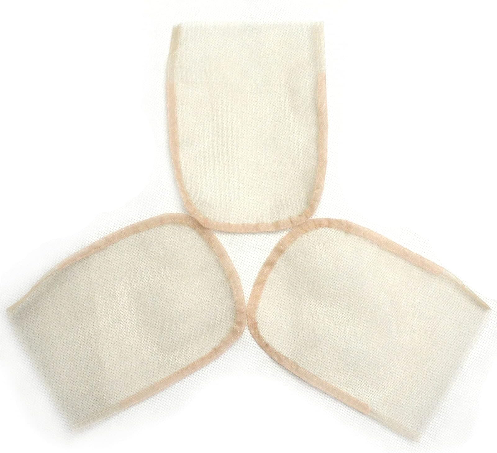 3 PCS Lace Net for Making or Ventilating Lace Wig Closure Caps 4"X4", Transparent Color (4X4, Transparent)