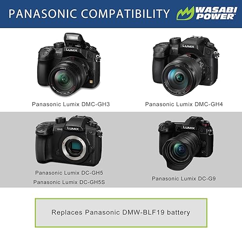 Miniatura 3 de Wasabi Power Batería para Panasonic DMW-BLF19 y Panasonic Lumix DMC-GH3, DMC-GH4, DC-GH5, DC-GH5S, DC-G9