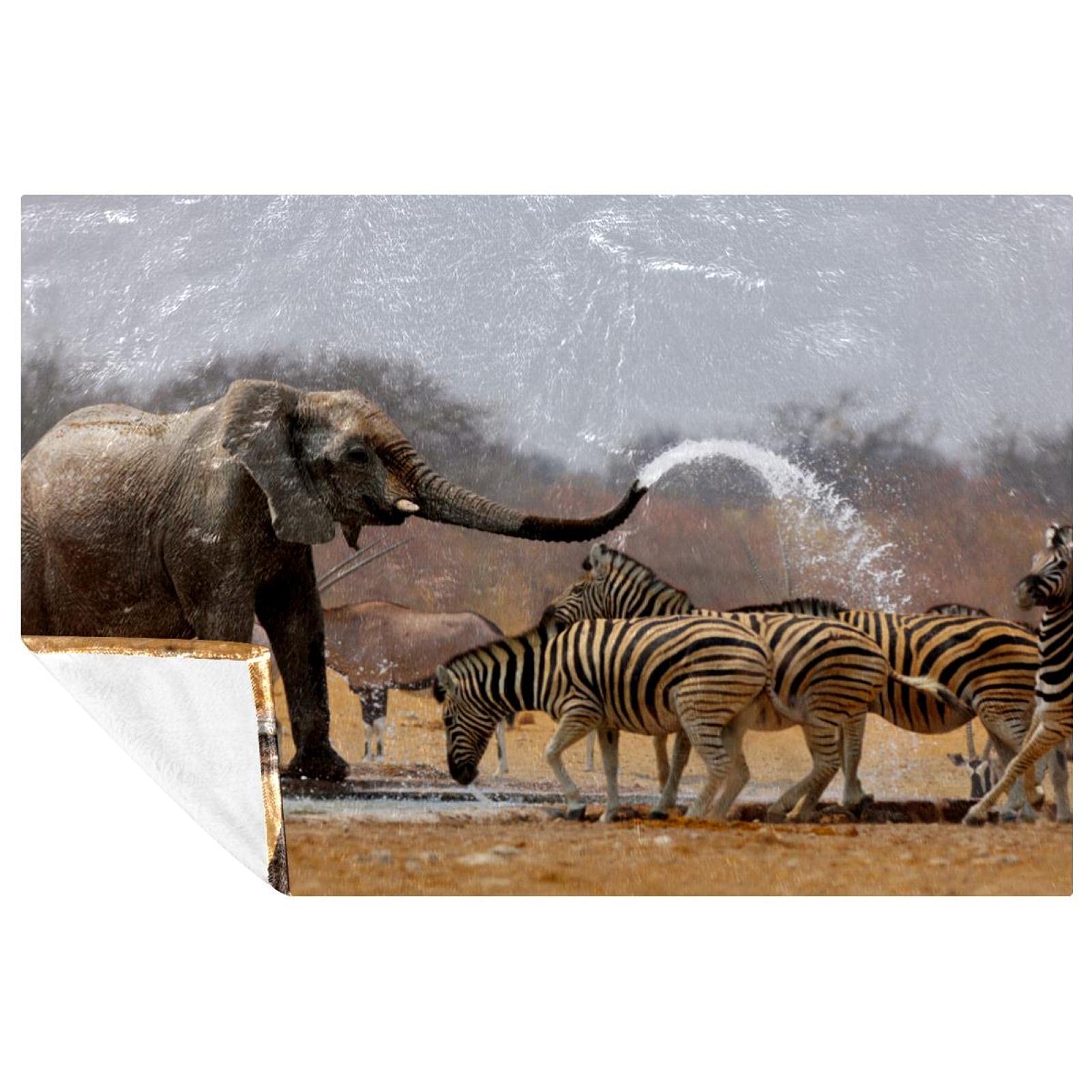 Couverture chaude éléphant pour des moments cocooning en famille