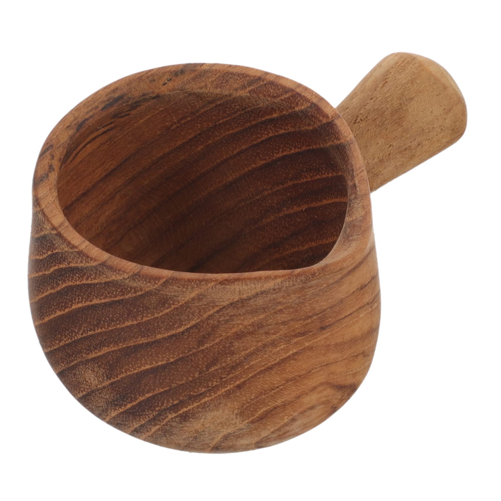 GRIRIW Wooden Milk Cup Coffee Container Tea Pitcher Frothing Pitcher Mini Containers Sauce Cup Small Pitcher Creamer Jar Creamer Pitcher Espresso Creamer Cups Syrup Creamer Container