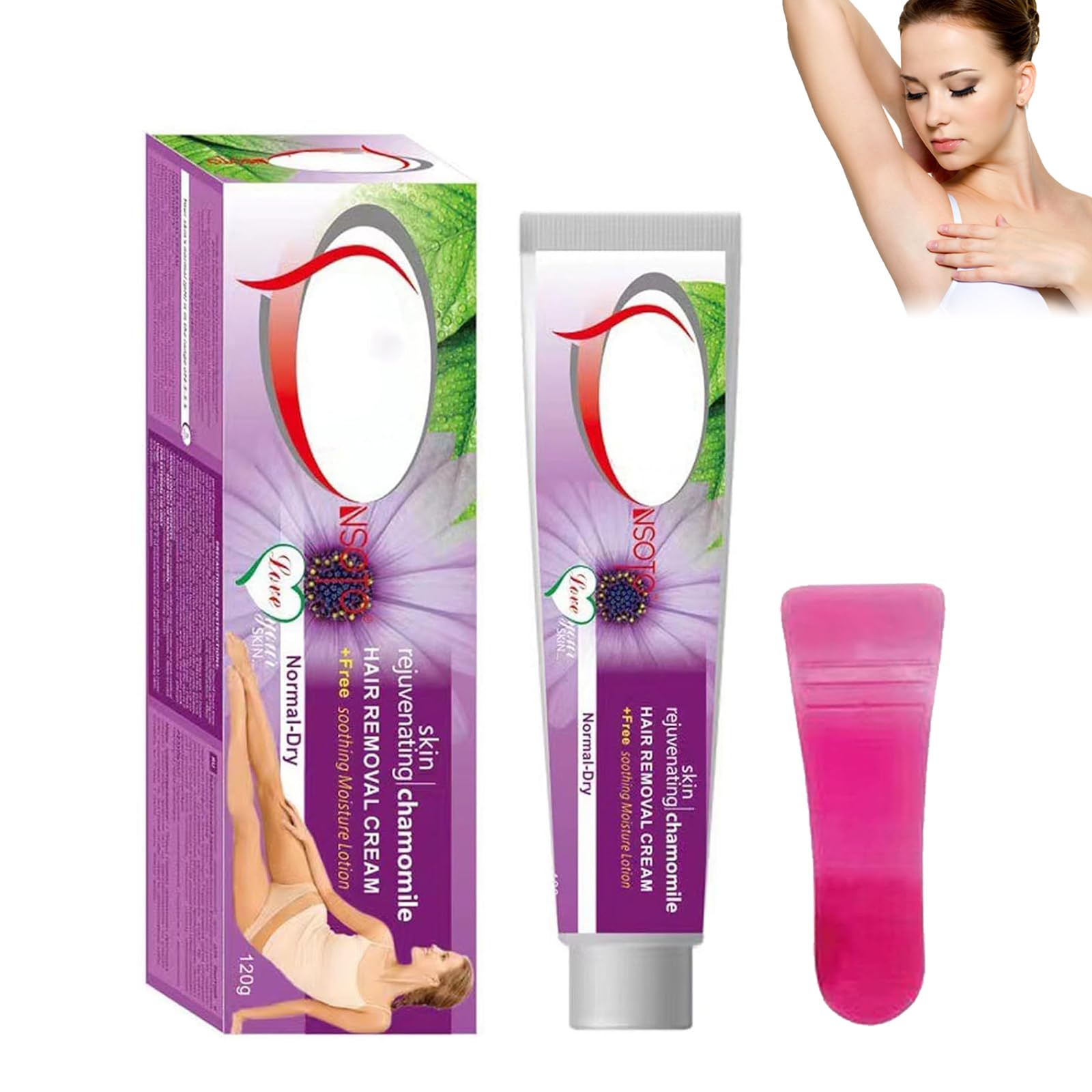 Qia Hair Removal Cream - Boen Crema Depiladora, Qia Crema Depiladora, Qia Skin Rejuvenating Chamomile Hair Removal Cream for Men and Women Private Parts (1pcs Chamomile)