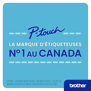 Brother P-Touch PT-N25BT Personal Connected Label Maker, Bluetooth, Design&Print2 app, Portable, Handheld and Prints with P-Touch Btag (12mm) Wide Color Label Tapes