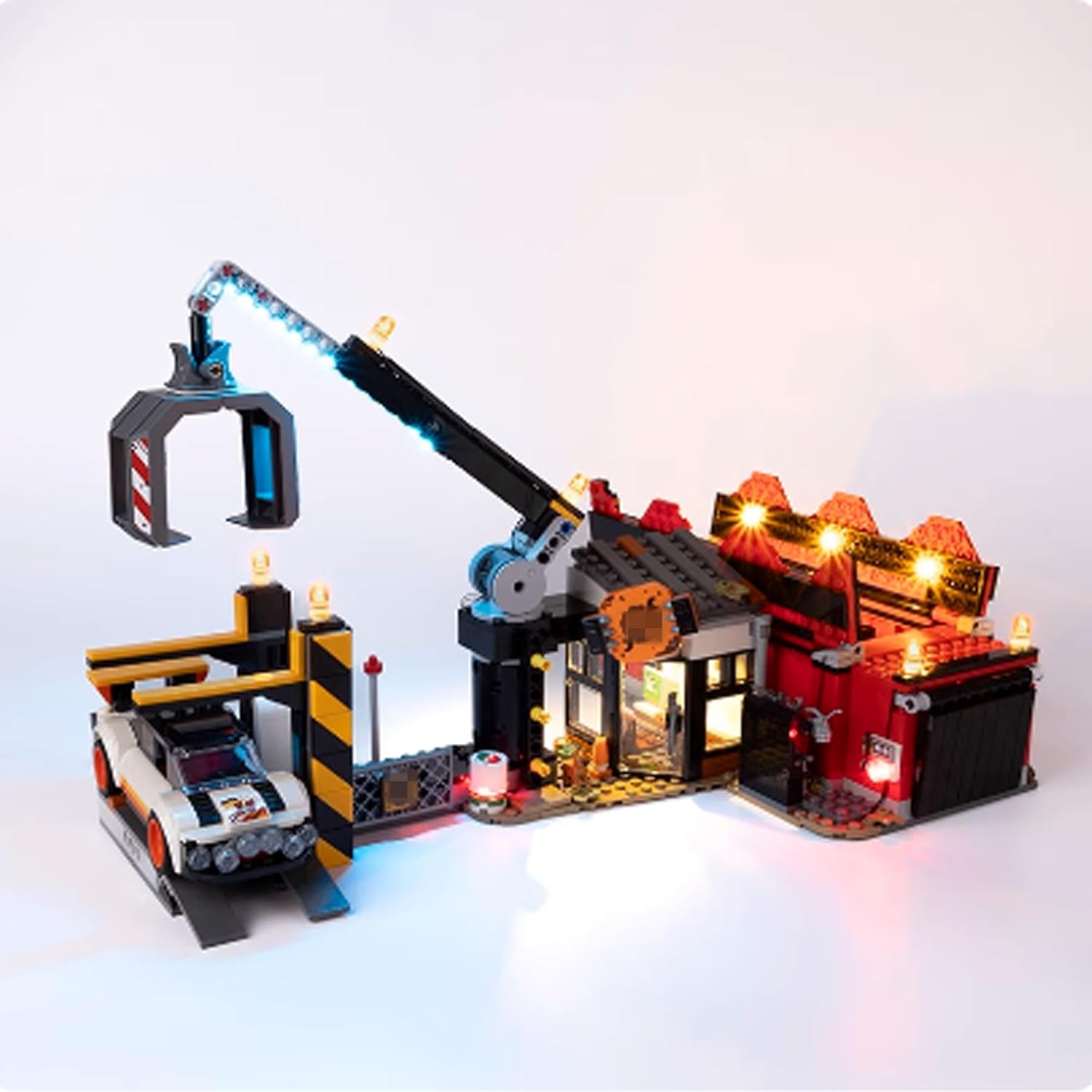 LED Lighting Kit Compatible with Lego 60472 Vehicle Recycling Centre Series LED Light Set (Model Kit Not Included - Lighting Components Only)
