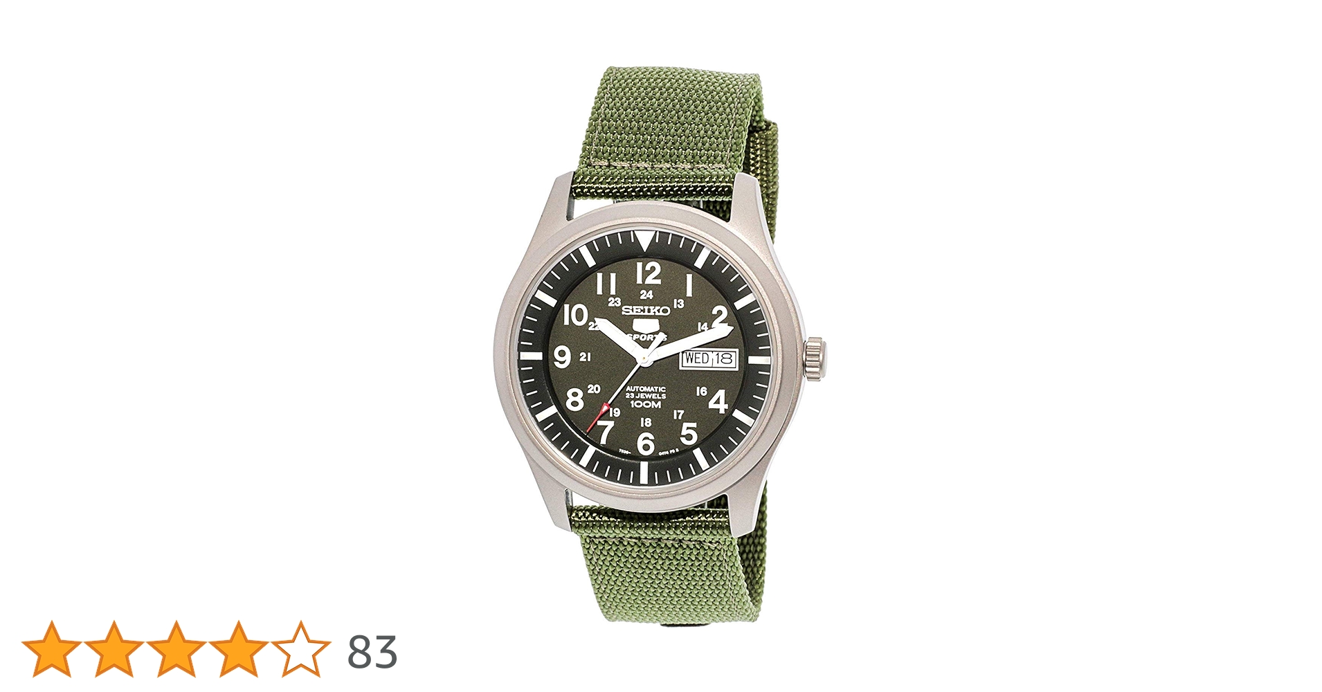 SEIKO セイコー5 SNZG09K1 ミリタリー グリーン 自動巻き Seiko 5 セイコー5 スポーツ ミリタリー 海外モデル 逆輸入 自動