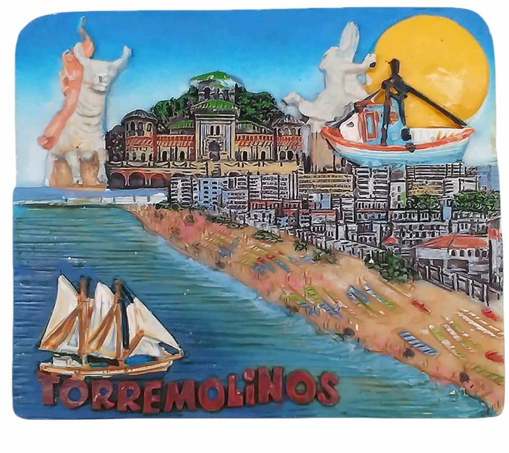 Muyu Magnet Torremolinos Malaga Spain 3D Fridge Magnet Travel Souvenir Gift Home Kitchen Decoration Magnetic Sticker Torremolinos Spain Refrigerator Magnet Collection