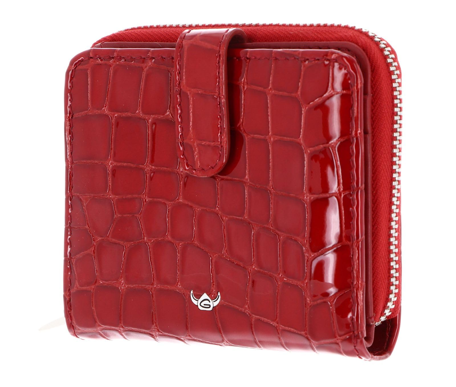 Golden Head Leder Geldbörse Cayenne RFID Protect Minibörse mit Riegel 1006 Kirsche rot