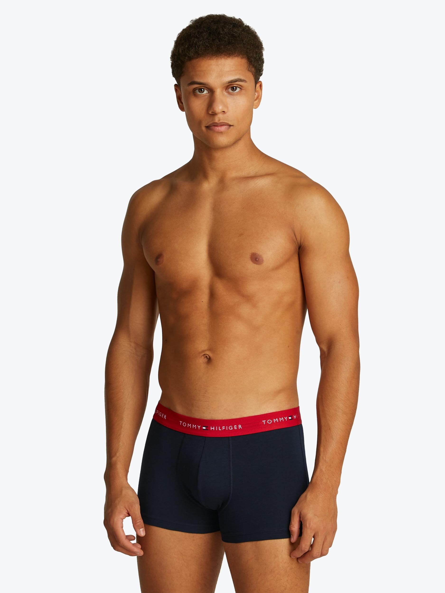 Tommy Hilfiger Męskie bokserki 3P Wb UM0UM02763, biały, M, Biały (Primary Red/White/Desert Sky), M