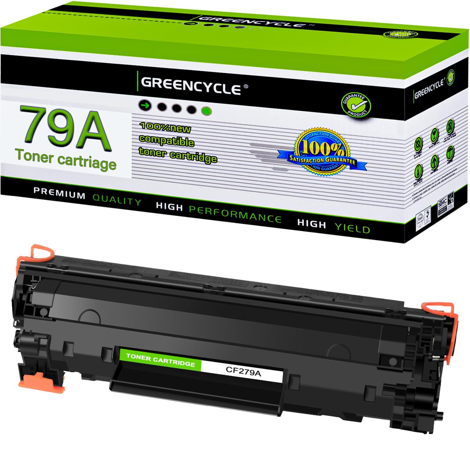 greencycle Compatible Toner Cartridge Replacement for HP 79A CF279A Work with Laser Jet Pro M12 M12a M12w M26a M26w M26nw MFP Printer (Black, 1-Pack)
