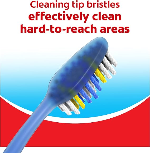 Colgate Extra Clean Toothbrush, Soft Toothbrush for Adults, 3 Count (Pack of 1)