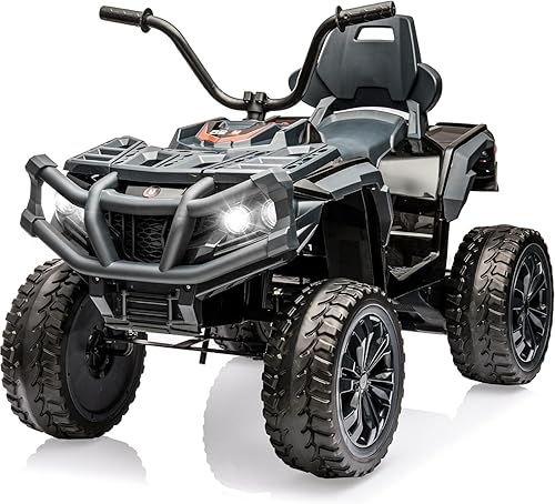 Cuatrimoto para niños, neumáticos EVA, cuatrimoto eléctrico de 4 ruedas para niños, juguetes de vehículos de automóvil, ruedas alimentadas por