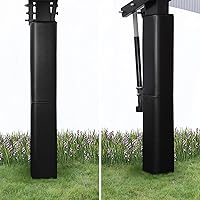 Vista 5 de Katop Acolchado cuadrado para bastón de baloncesto para poste de 4 x 4, 5 x 5, 6 x 6 pulgadas, almohadilla de baloncesto duradera de 6 pies de alto