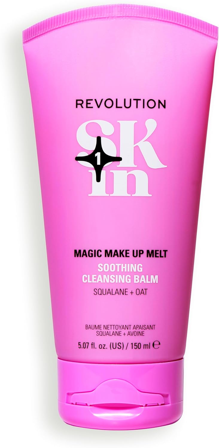 Revolution SKin, Makeup Mellow Soothing Cleansing Balm, Verzachtende Reinigingsbalsem voor Waterproof Make-up, Veganistisch en Dierproefvrij, 150ml