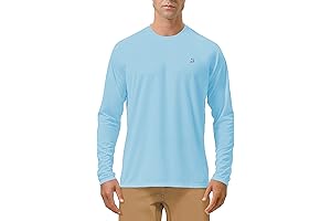 Mens UPF 50+ Long Sleeve SPF Rash Guard for Men's Activities