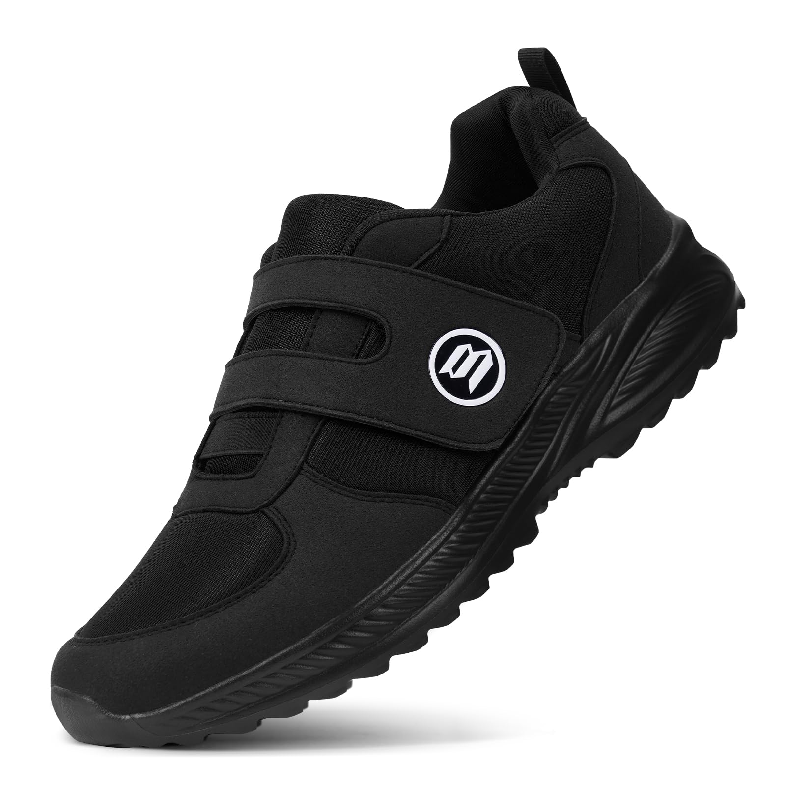 Bigzagger Diabetiker Schuhe Herren Damen Extra Weit mit Klettverschluss Orthopädische Schuhe mit Memory Foam Sohle Nahtloser Ultraleicht Gesundheitsschuhe für Geschwollene Füße