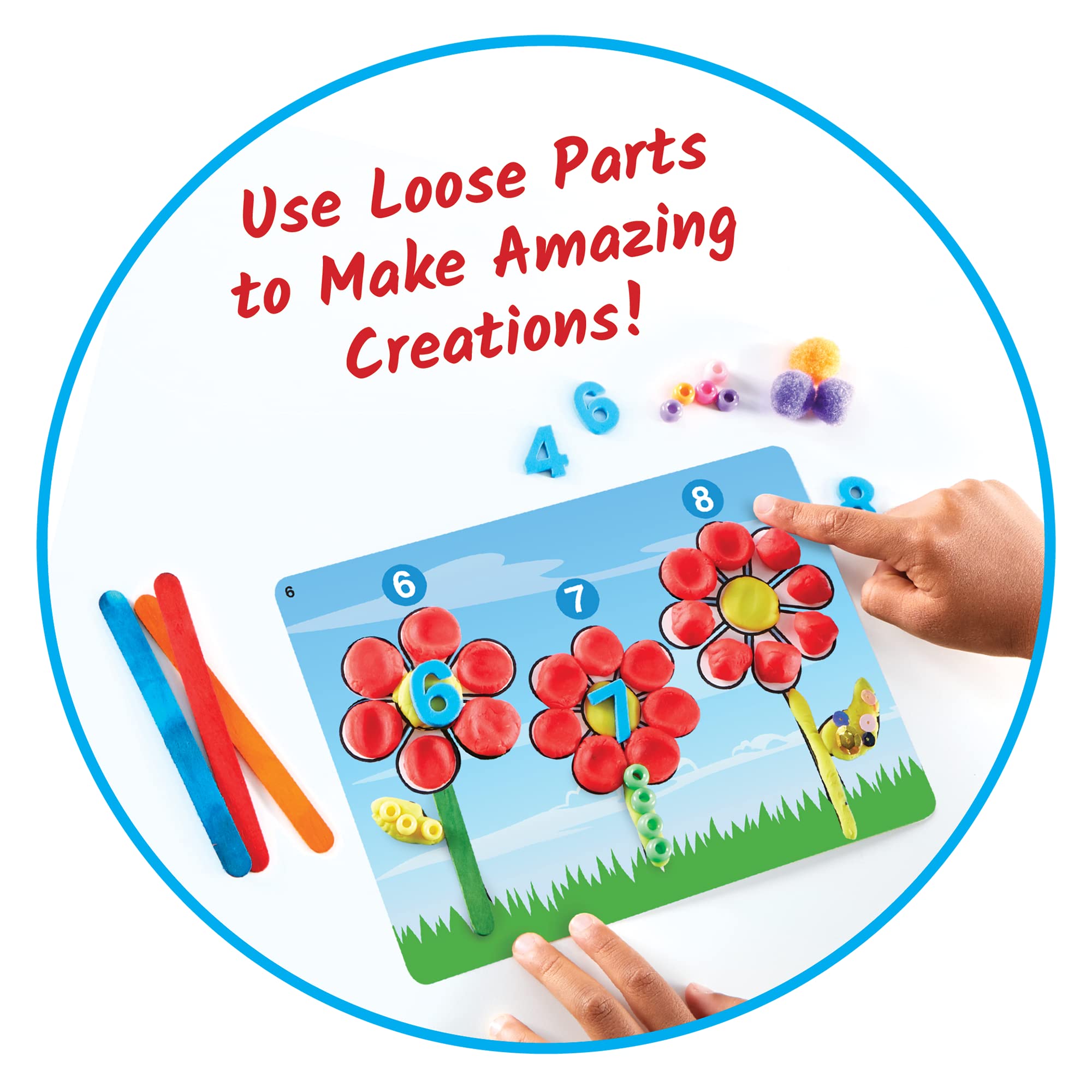 Learning Resources Kit de Actividades para Contar y clasificar, Juego con Piezas Sueltas, Juguetes sensoriales, motricidad Fina, Juguetes para Aprender a Contar, Juguetes Montessori, 3+