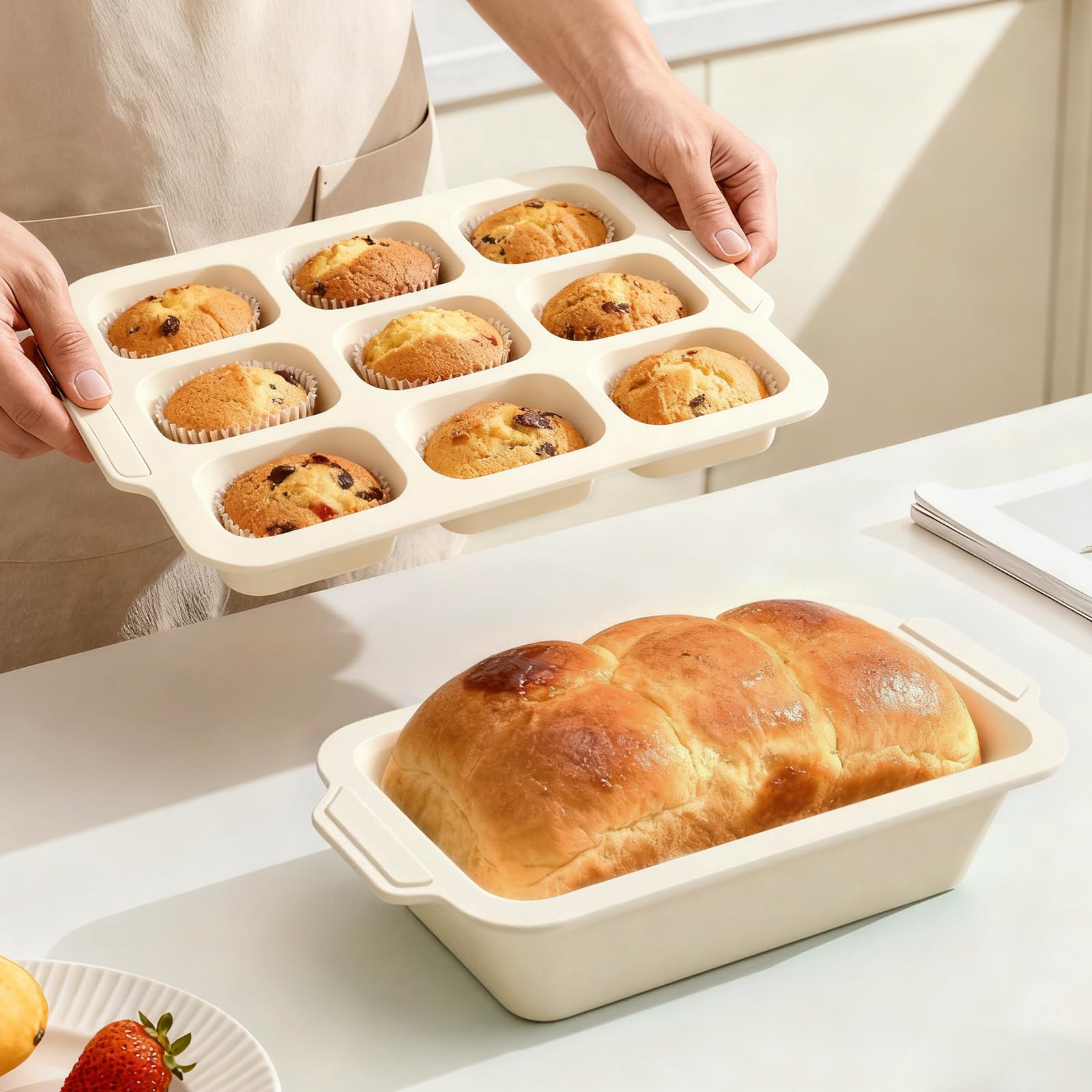 Toeusog Silicone Loaf Pan Set
