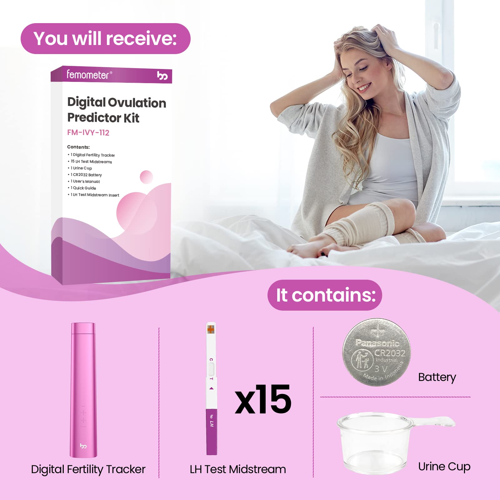 Buy Femometer Digital Ovulation Predictor Kit Includes 15Count