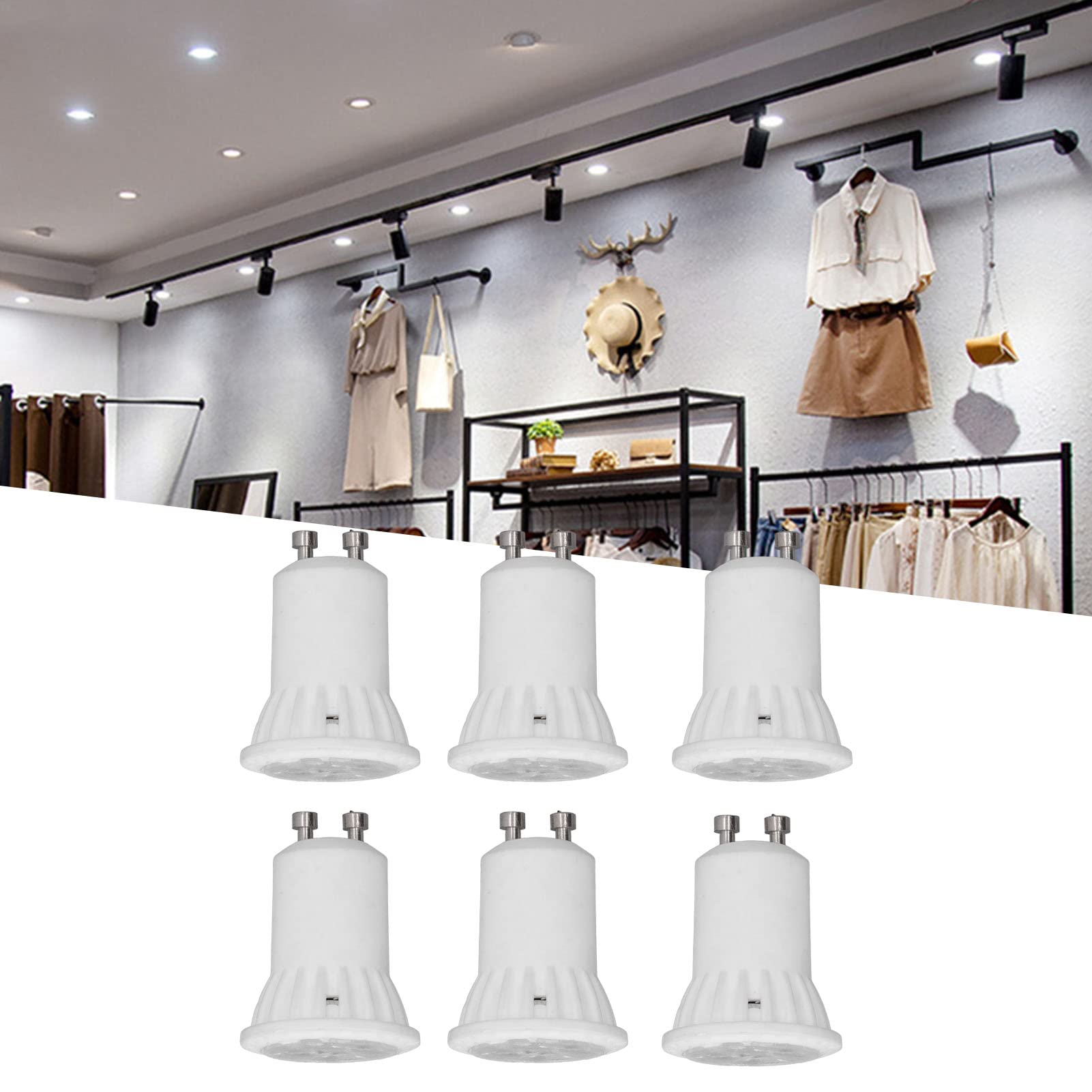 Garosa Lampadine LED GU10 Dimmerabile 6 PCS 4W 360LM 120 Gradi Ceramica Risparmio Energetico Supporto Strumento Illuminazione Domestica AC 220V