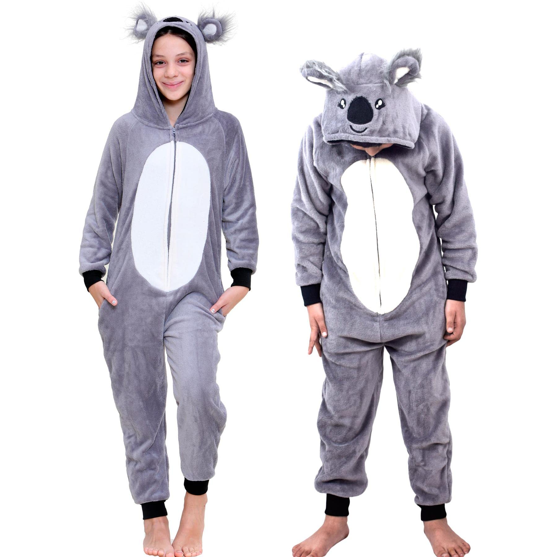 A2Z 4 Kids Tier Einteiler Für Kinder Mädchen Jungen Super Weich Kostüm Für Kinder - E.S Koala 11-12