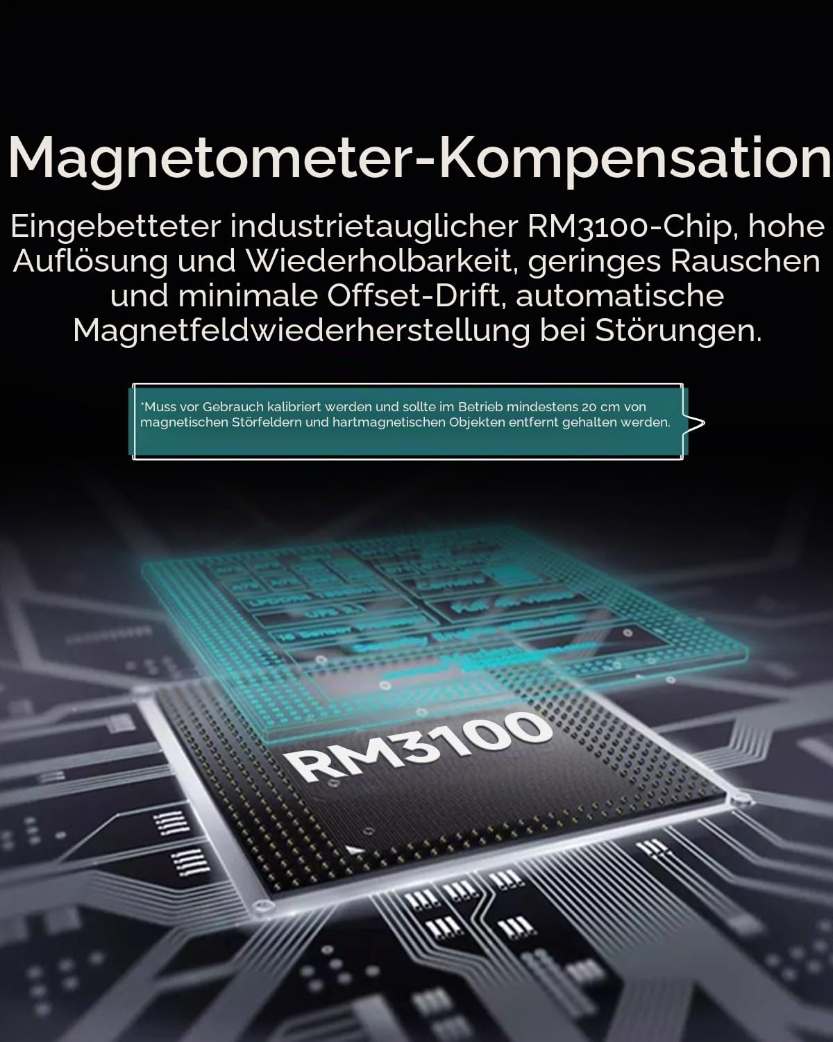 [Hochpräziser 0,1°-Beschleunigungsmesser] HWT901B-RS485 3-Achsen-Beschleunigungsmesser + Gyroskop + Neigungsmesser + Digitalkompass + Luftdruck + Höhe, 9-Achsen-Beschleunigungssensor, IMU-Sensor