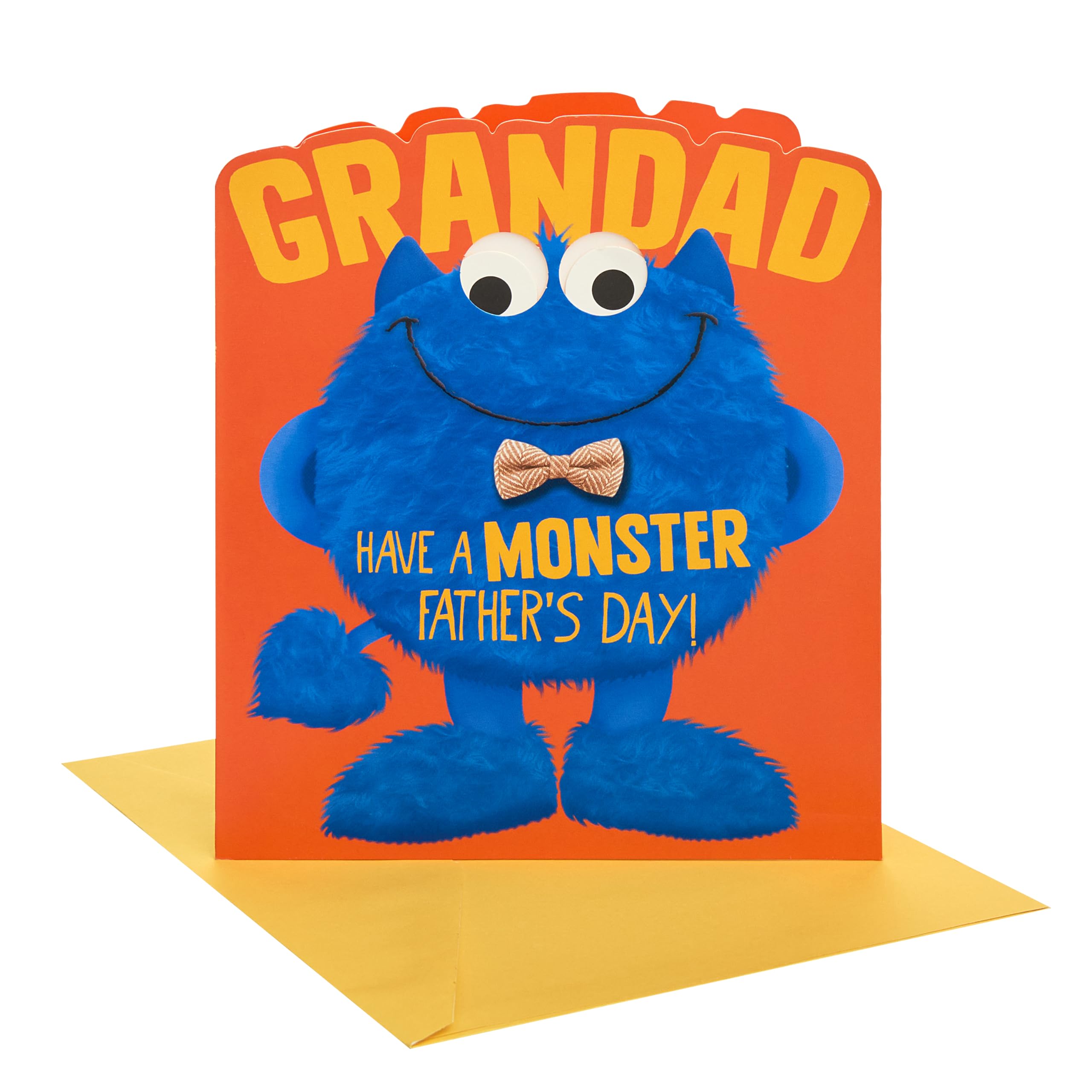 UK Greetings | Father's Day Card for Grandad | Card for Dad, Grandad, Husband | Him, Boys, Men | My Monster Design | With Envelope | 15.9 x 18.4 cm