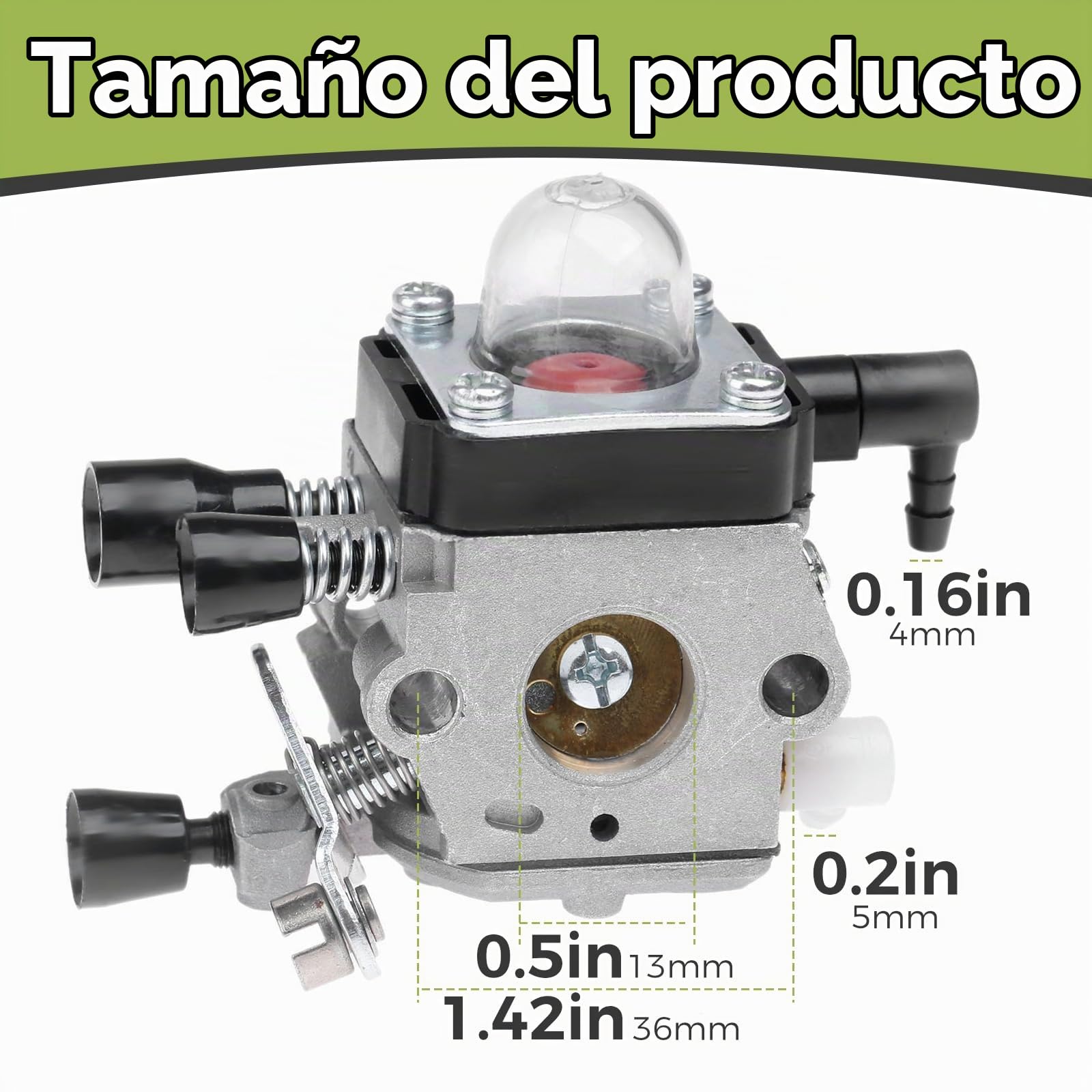 Carburador de repuesto para motosierra Stihl FS38 HS45 FS45 FS46 FS55 OEM Zama C1Q-S186