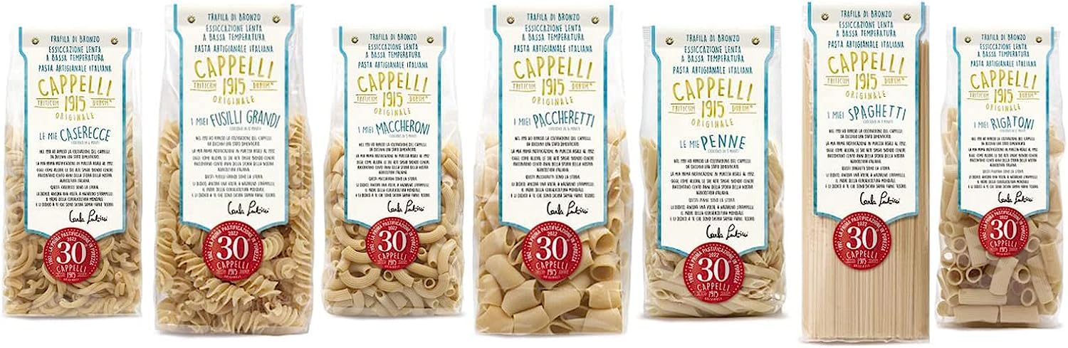 Senatore Cappelli - Pasta original de 1915 (bronce artesanal italiano, extraída a baja temperatura, 7 x 500 g)