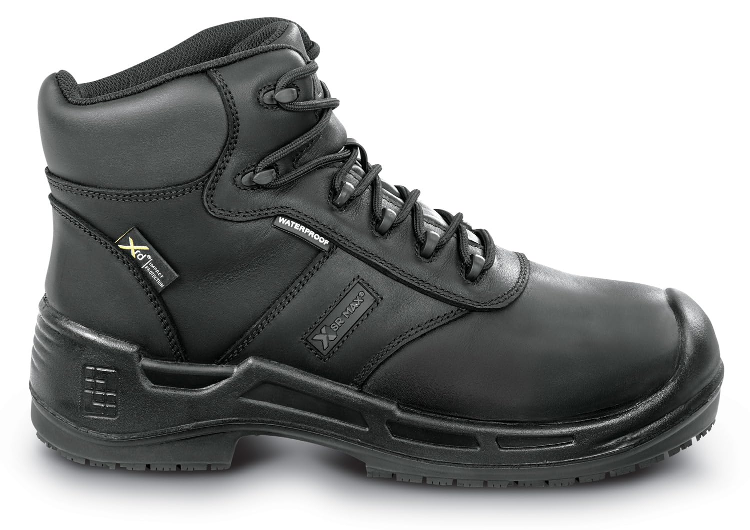 SR Max Danbury, Men's, Black, Steel Toe, EH, WP,Mt, Max TRAX, Slip Resistant, 6 Inch, Work Boot (11.0 M)