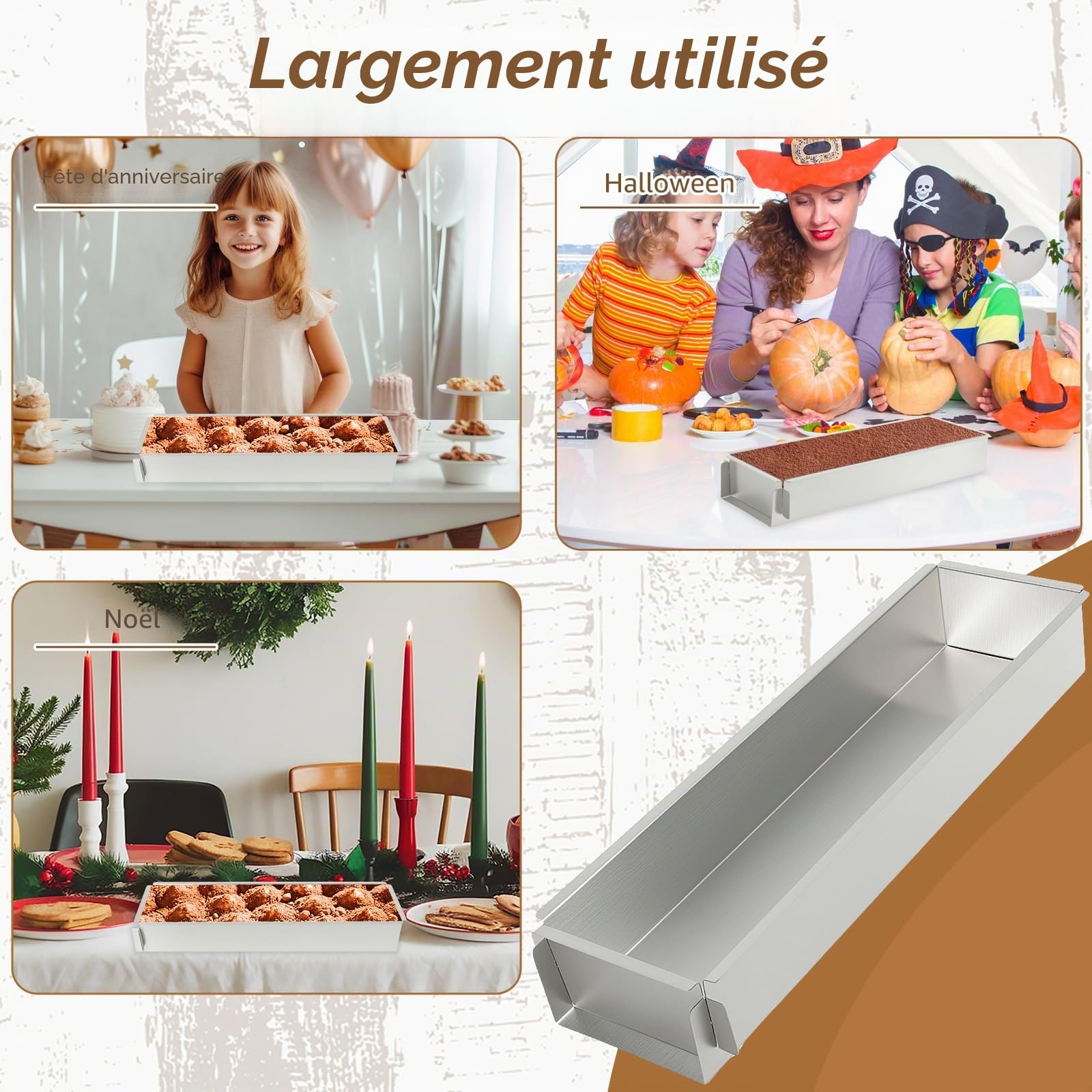Cadre de cuisson rectangulaire réglable, en acier inoxydable, moule à tiramisu, moule à cheesecake, non toxique, antiadhésif, sans BPA, moules réutilisables pour gâteaux, brownies, cheesecakes