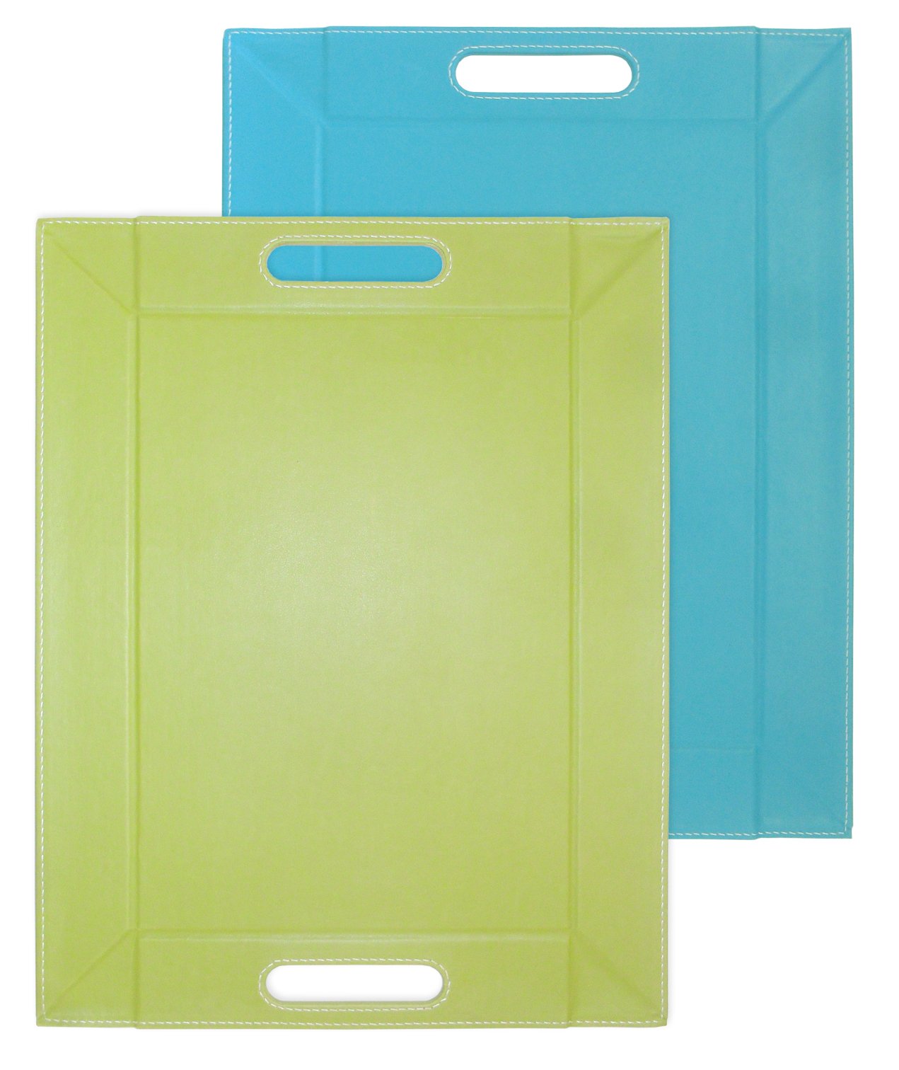 I Style My Home Free Form Plateau Multifonctions Vert/Turquoise Taille M 55 x 41 cm
