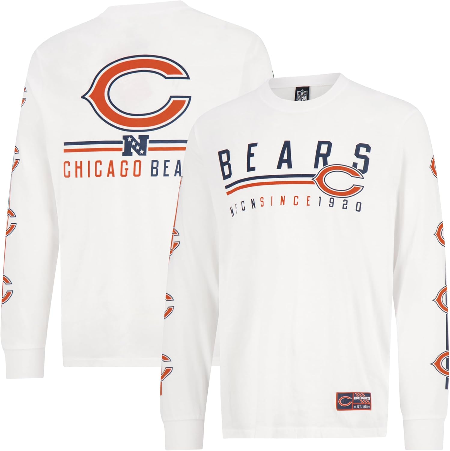 Ultra Game Men's NFL Official Super Soft Supreme Long Sleeve T-Shirt