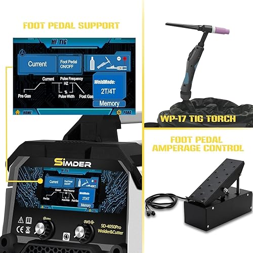 Miniatura 10 de SSIMDER MIG Soldador 4 en 1 MIGMAGLift TIGStick Soldador 110220V Máquina de soldadura de doble voltaje con alambre de núcleo de flujo de múltiples