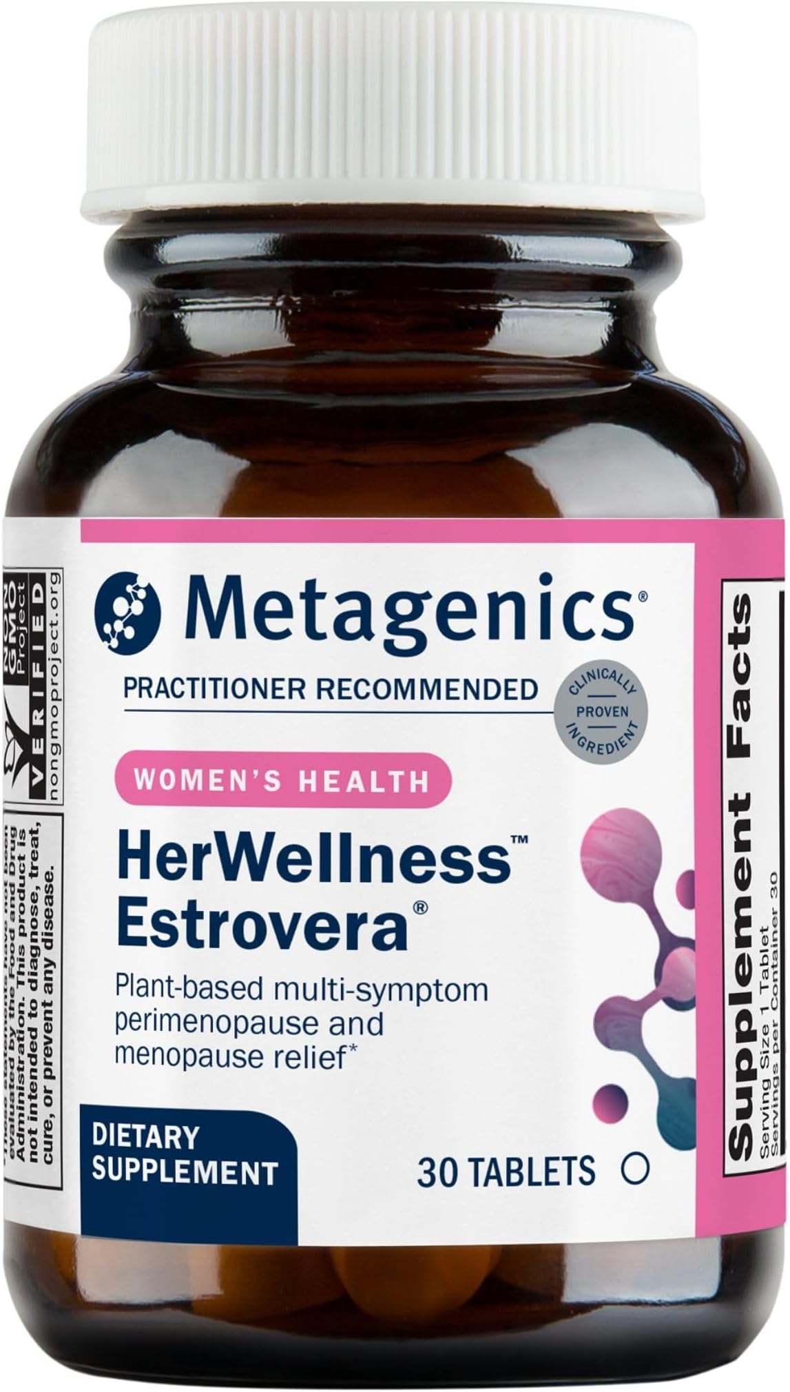 Metagenics Estrovera, Menopausal Comfort Support, 30 Tablets