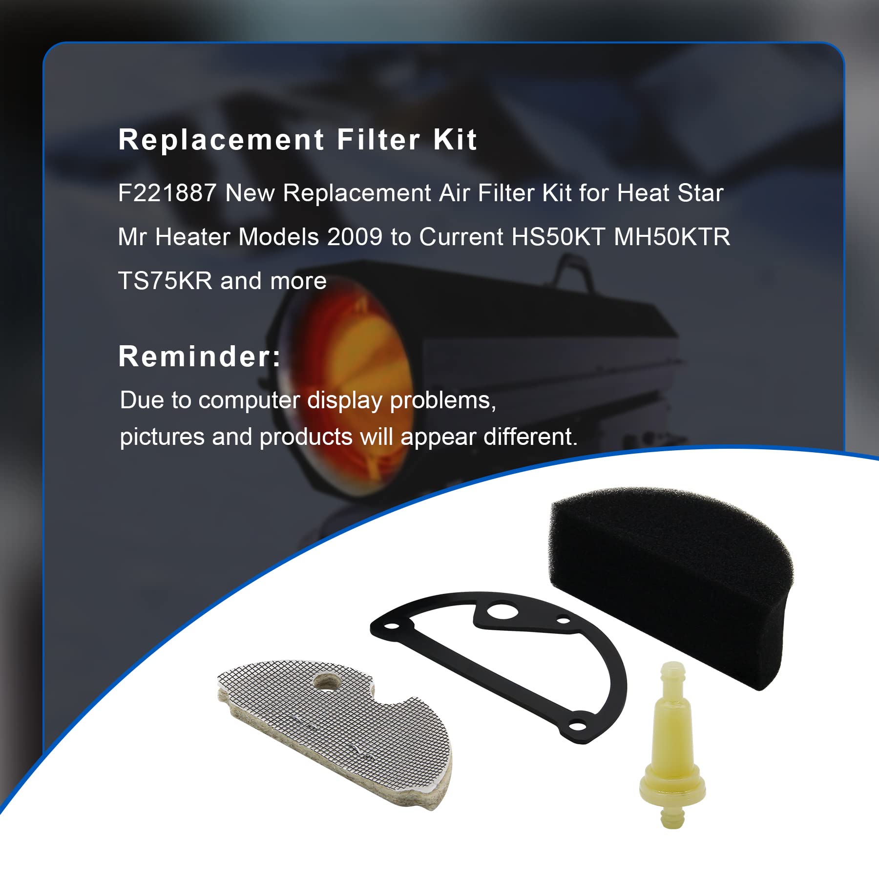 Amazon.com: Pro-Parts F221887 New Replacement Air Filter Kit for Heat Star  Mr Heater Models 2009 to Current HS50KT MH50KTR TS75KR and more : Automotive