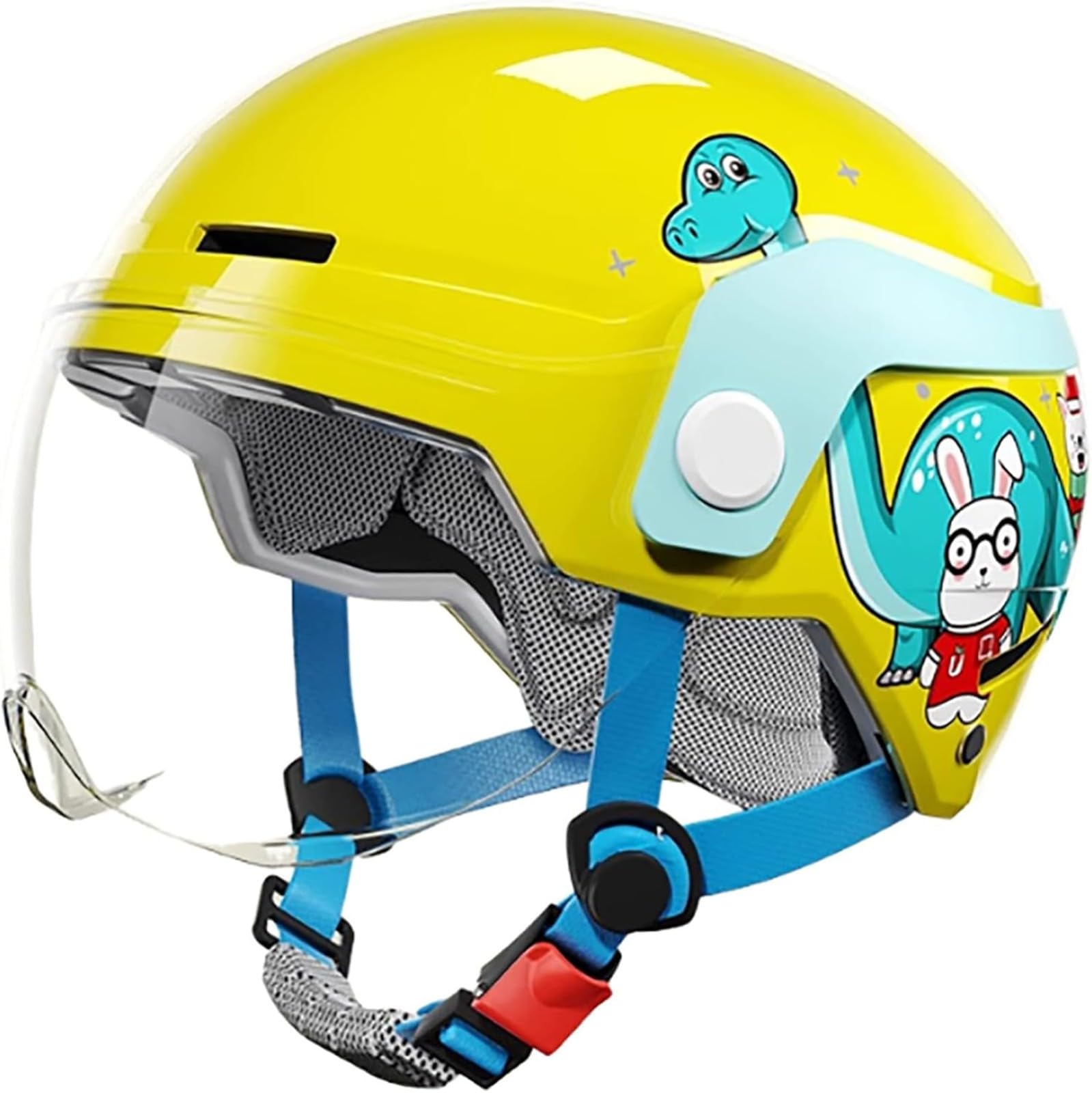 Kask dziecięcy dla dziewczynek i dzieci Kask rowerowy dla dzieci regulowany kask rowerowy dla dzieci w wieku 3-12 lat wzór kreskówkowy wentylacja i oddychalność