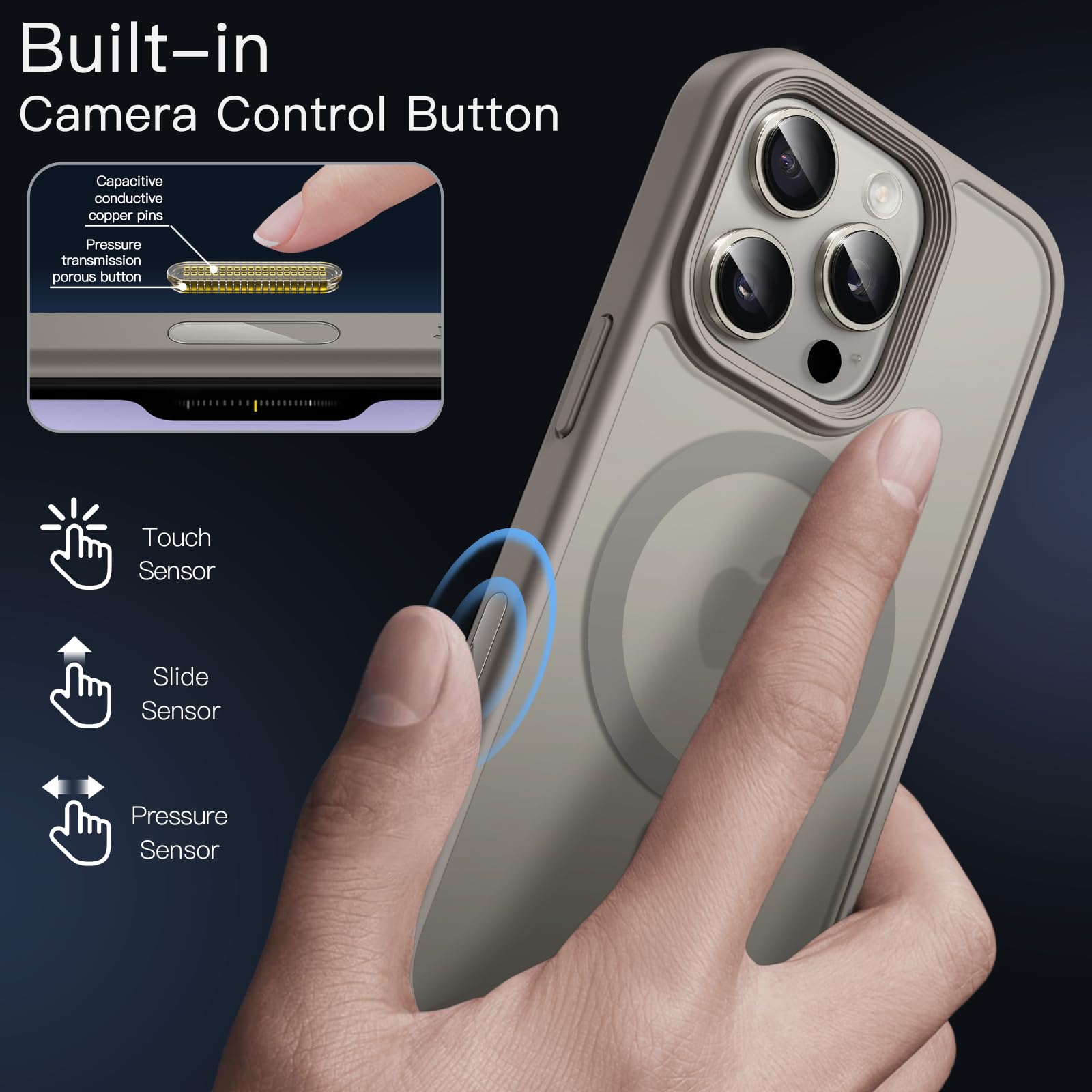Amazon.co.jp: JETech iPhone 16 Pro Max 6.9インチ用 マグネット