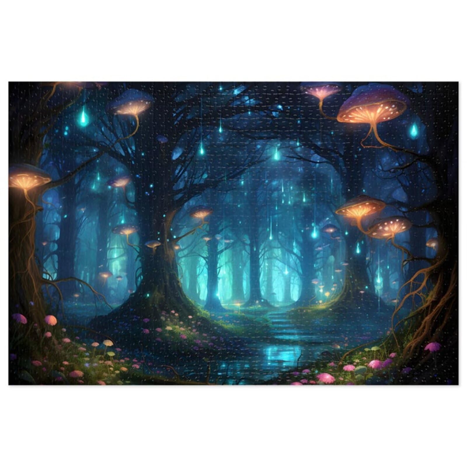 Puzzle 1000 Pieces Adultes Champignons Jungle 75 x 50 cm Puzzle Adulte Jeu éducatif défi Jouet Puzzle Impossible 1000 Pièces Puzzles